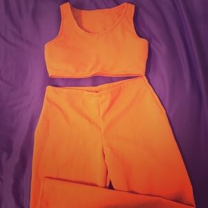 Orange 2 piece matching set